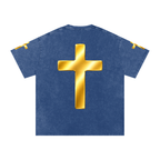 Jubilore "Jesus Is LORD" Snow Washed Oversized Cotton T-Shirt