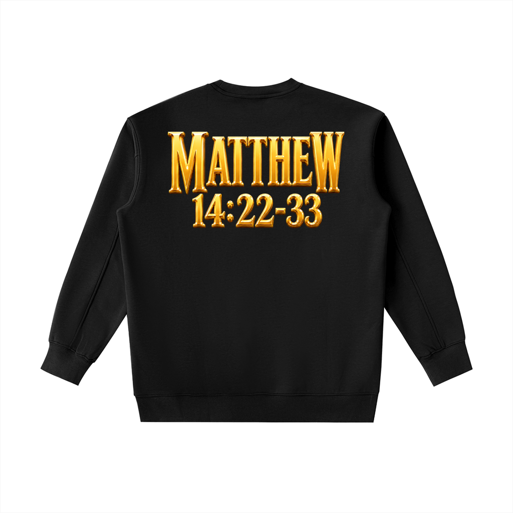 Jubilore "Jesus Walks On Water" Essential Heavyweight Crewneck Sweatshirt