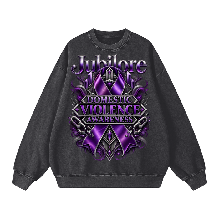 Jubilore "DVA" Snow Washed Oversized Sweatshirt