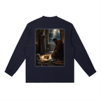 Jubilore "David" Essential Crewneck Long-Sleeve T-Shirt