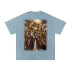 Jubilore “Solomon” Snow Washed Oversized Cotton T-Shirt