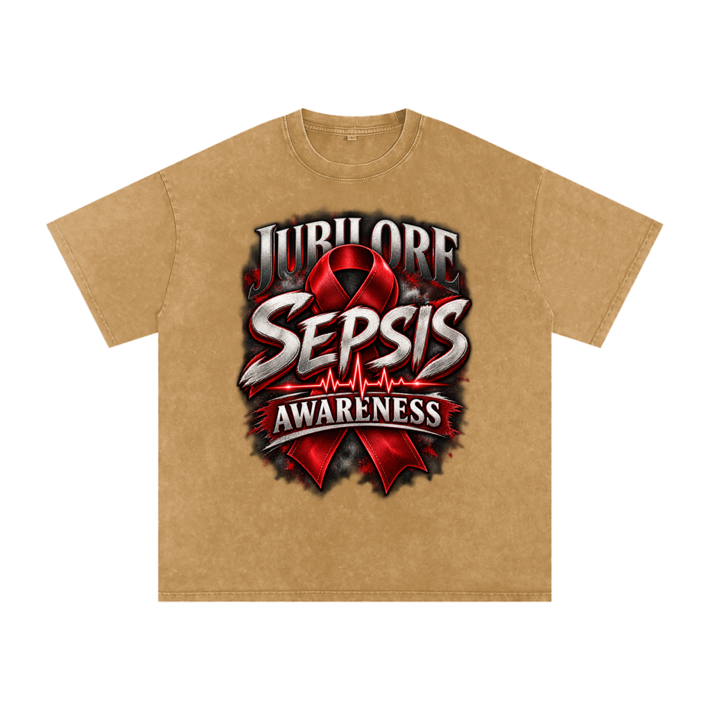 Jubilore "SA" Snow Washed Oversized Cotton T-Shirt