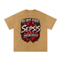 Jubilore "SA" Snow Washed Oversized Cotton T-Shirt