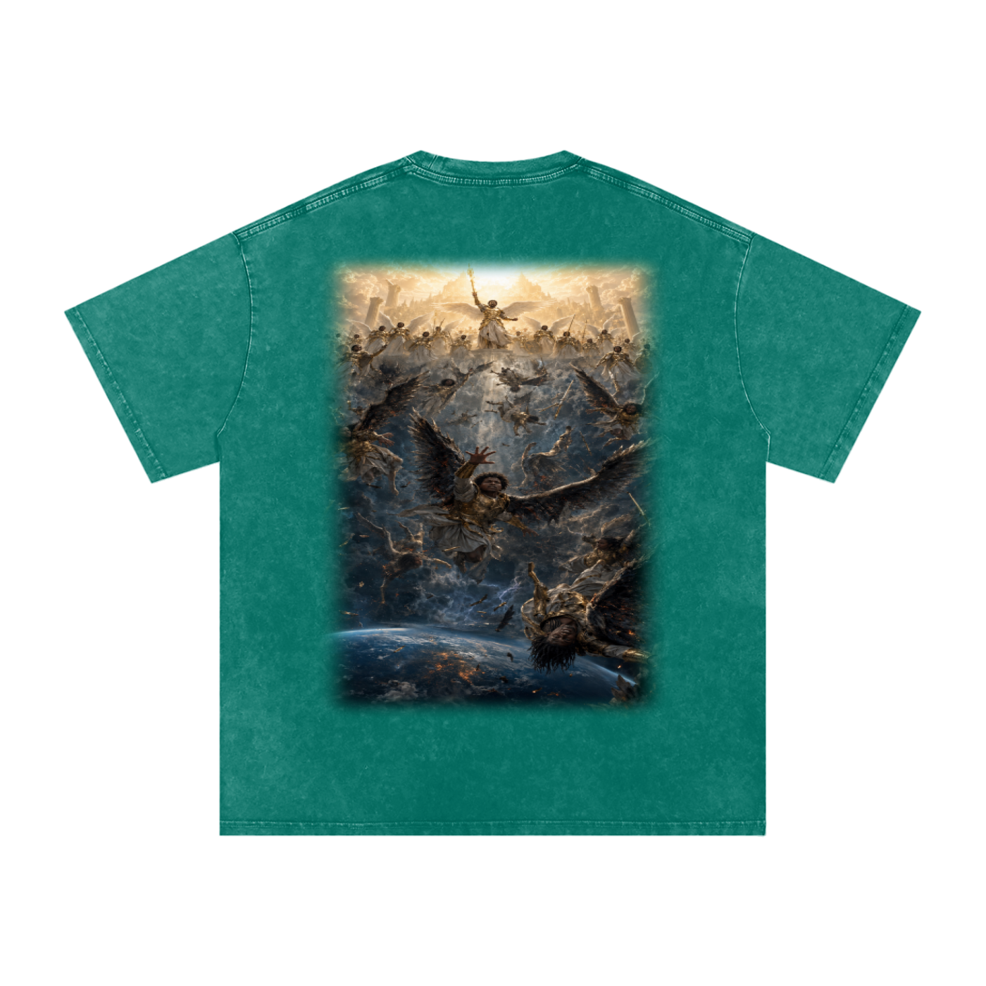 Jubilore "Three Wise Men" Snow Washed Oversized Cotton T-Shirt