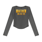 Jubilore "Jesus Walks On Water" Women’s Vintage Wash Crop T-Shirt