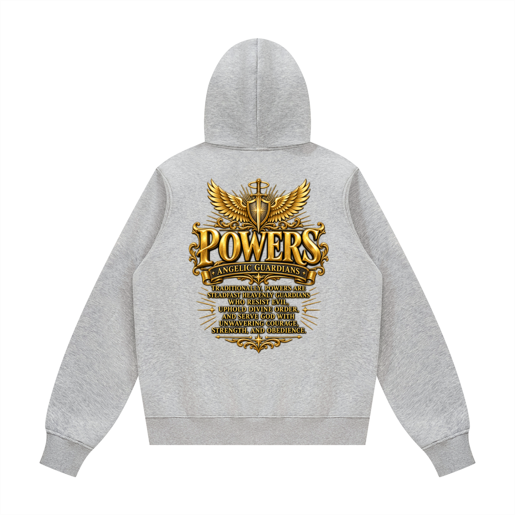 Jubilore "Powers" Unisex Fleece Regular Shoulder Hoodie
