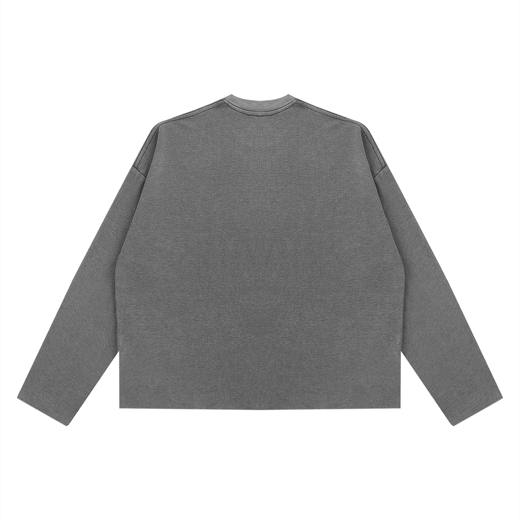 Jubilore "NAE" Unisex Vintage Wash Boxy  Waffle Raw Edge T-Shirt