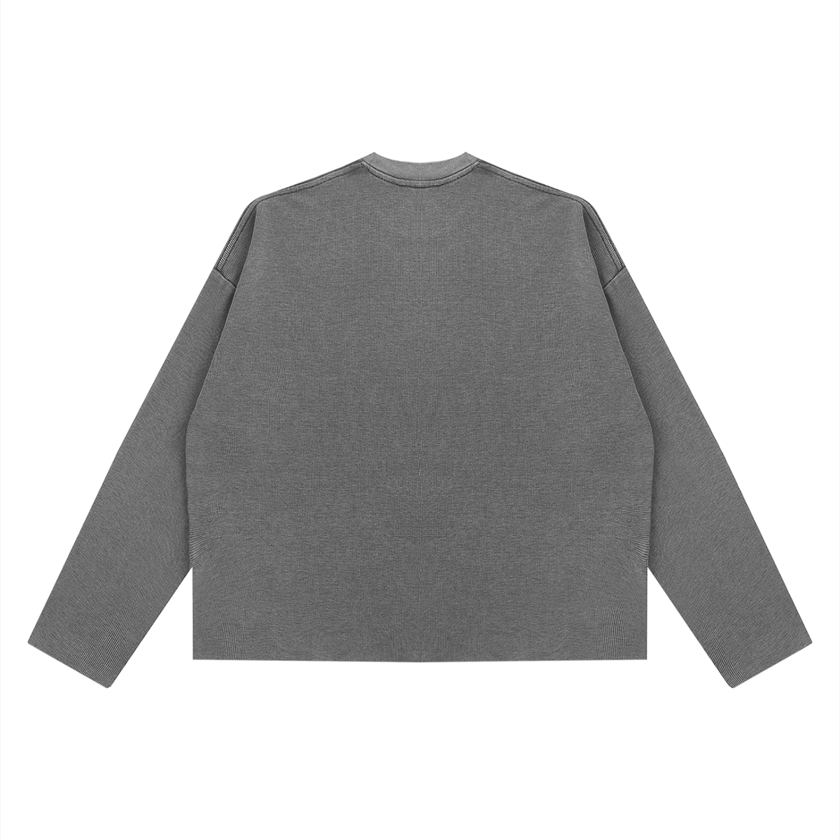 Jubilore "NAE" Unisex Vintage Wash Boxy  Waffle Raw Edge T-Shirt