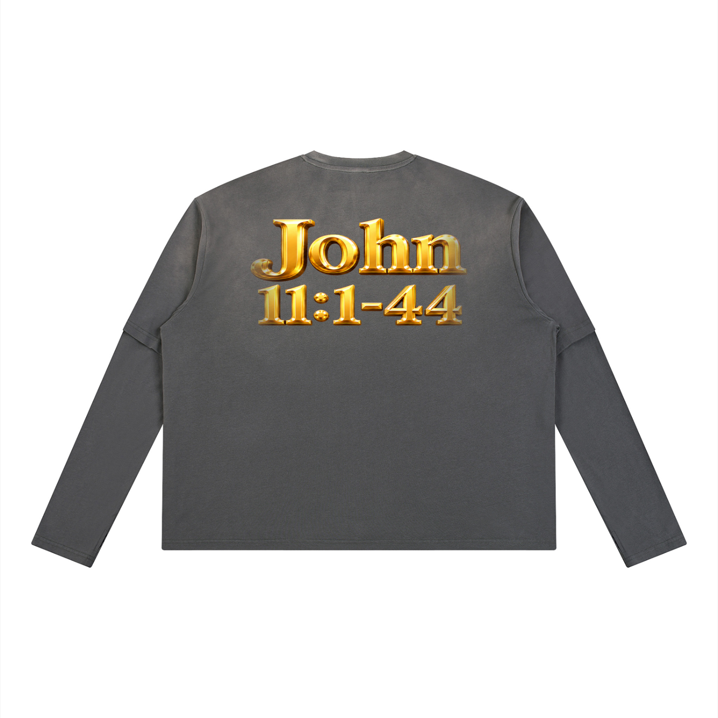 Jubilore "Jesus Resurrects Lazarus" Unisex Vintage Wash Layered T-Shirt