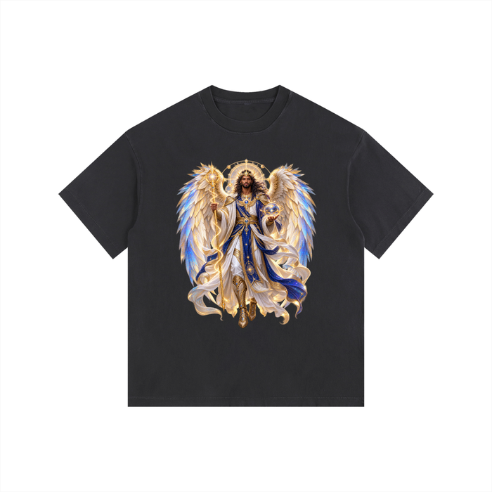 Jubilore "Dominions" Vintage Washed Oversized Cotton T-Shirt