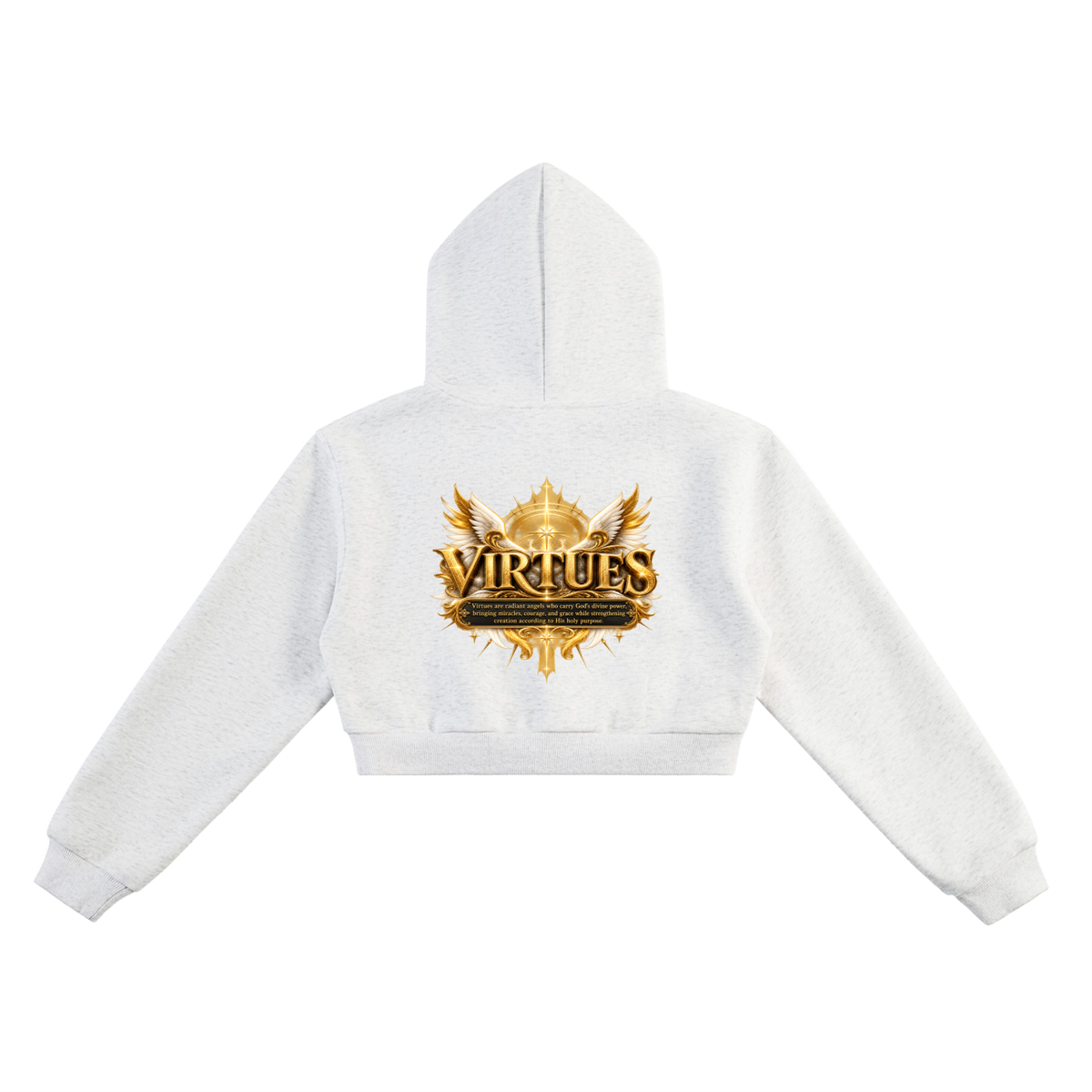 Jubiloré "Virtues" Essential Cropped Hoodie