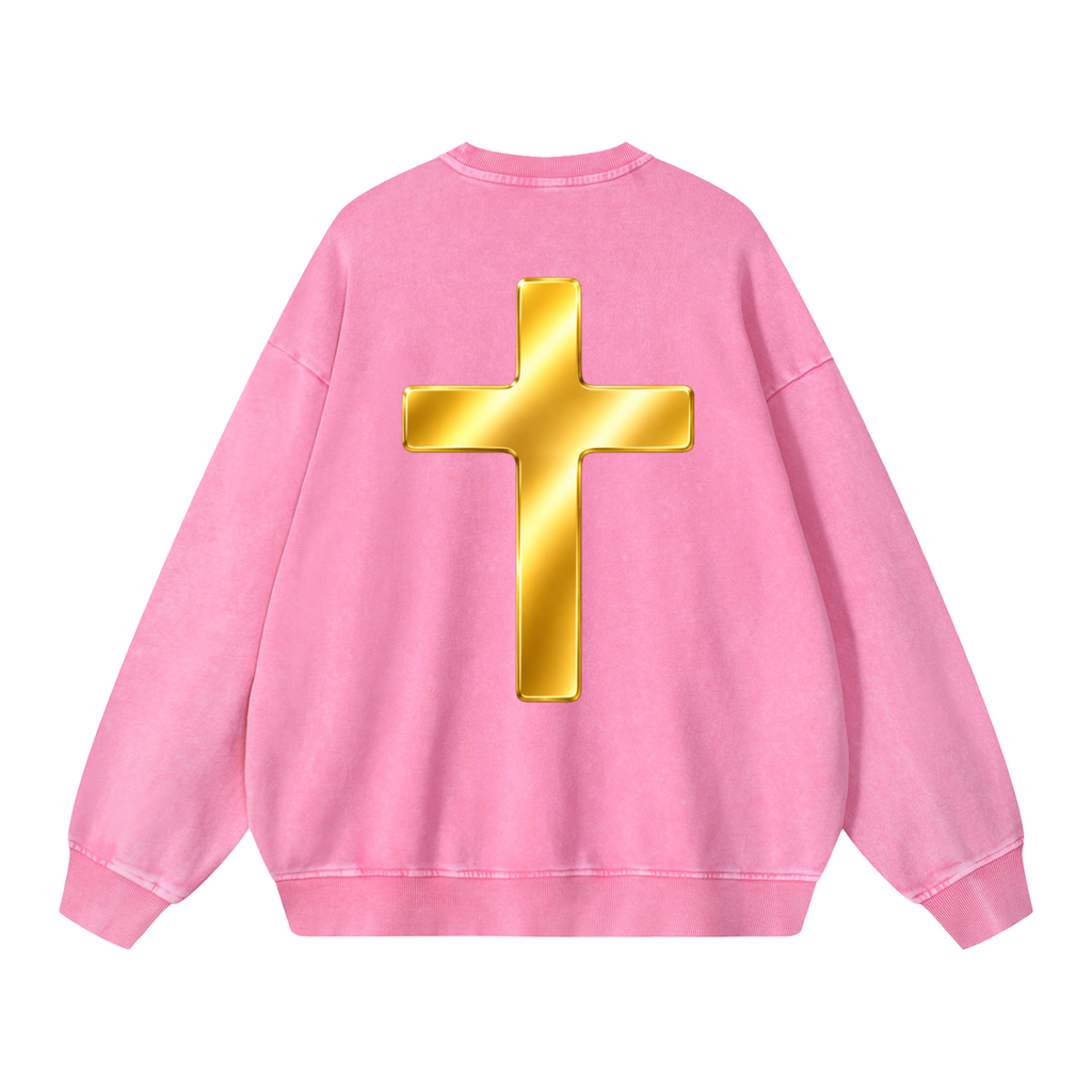 Jubilore "DVA" Snow Washed Oversized Sweatshirt