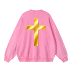 Jubilore "DVA" Snow Washed Oversized Sweatshirt