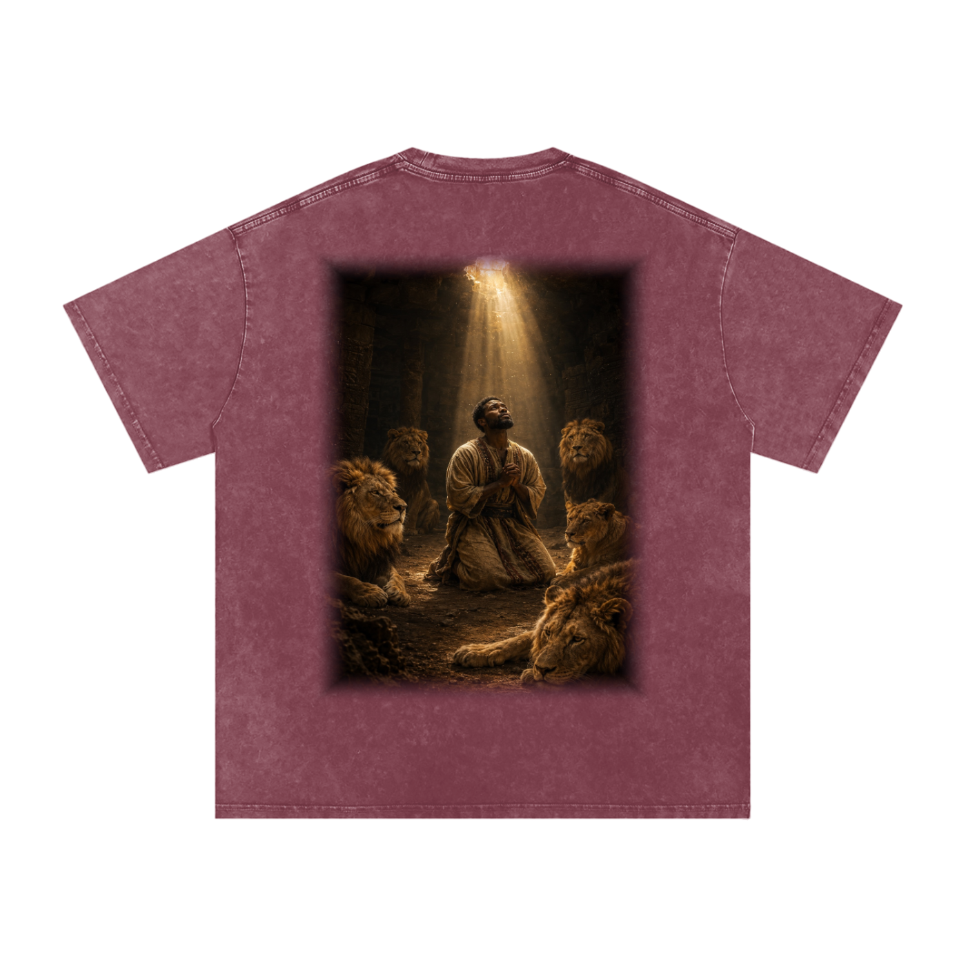 Jubilore "Daniel" Snow Washed Oversized Cotton T-Shirt