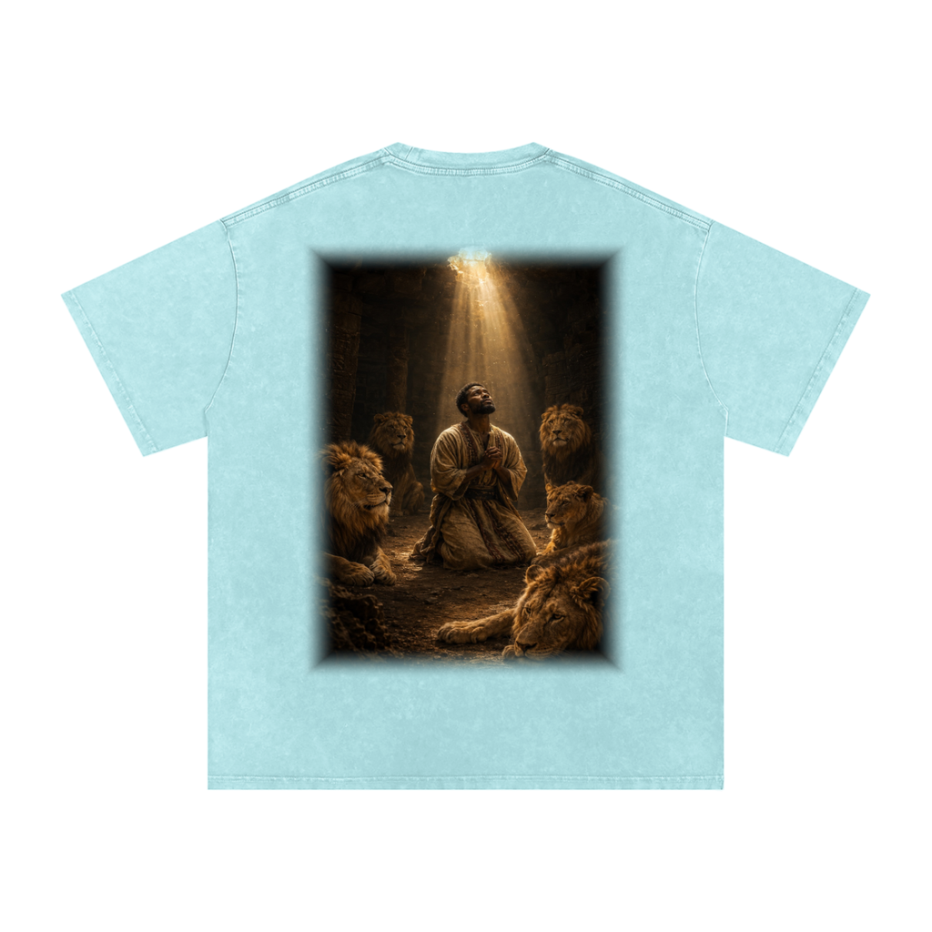 Jubilore "Daniel" Snow Washed Oversized Cotton T-Shirt