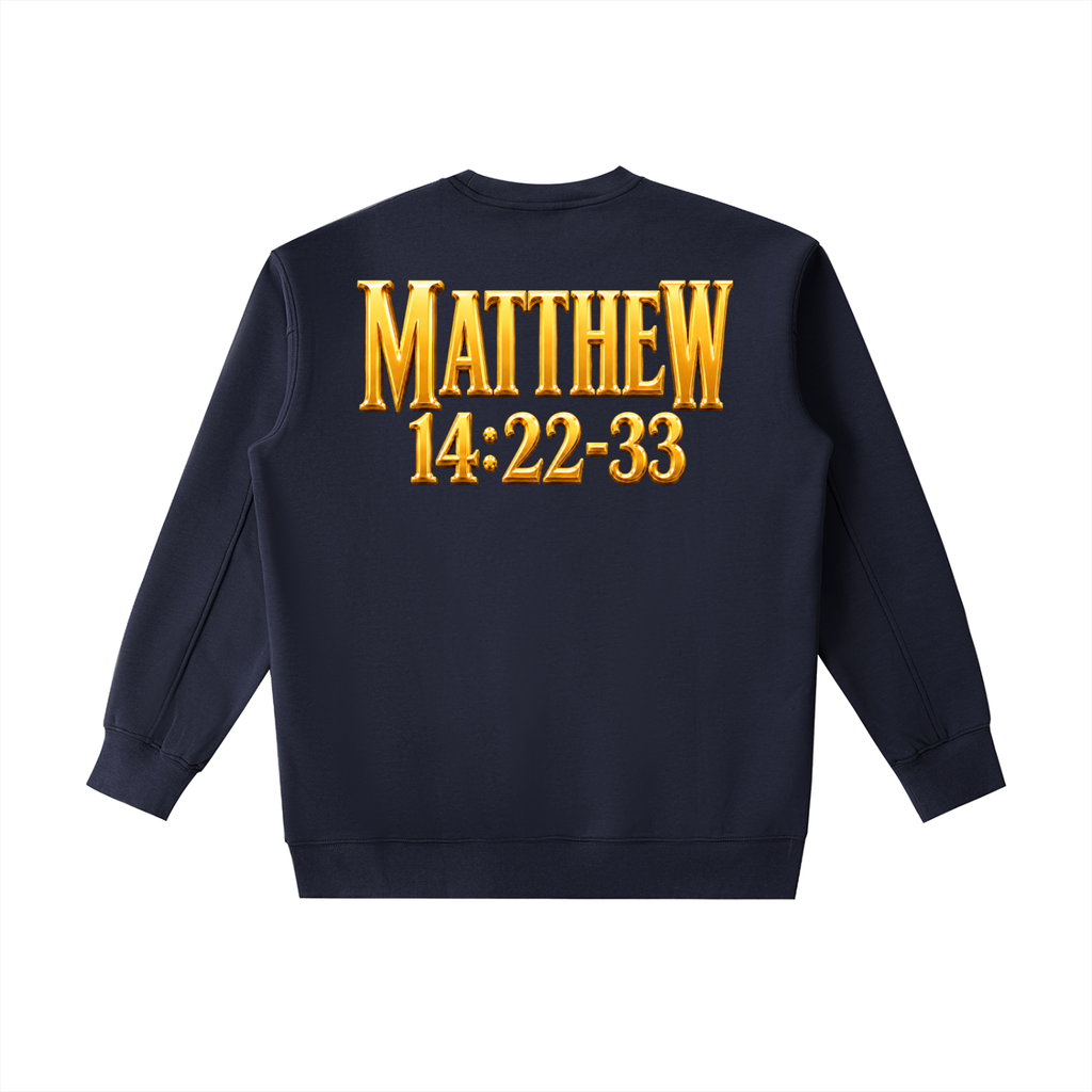 Jubilore "Jesus Walks On Water" Essential Heavyweight Crewneck Sweatshirt