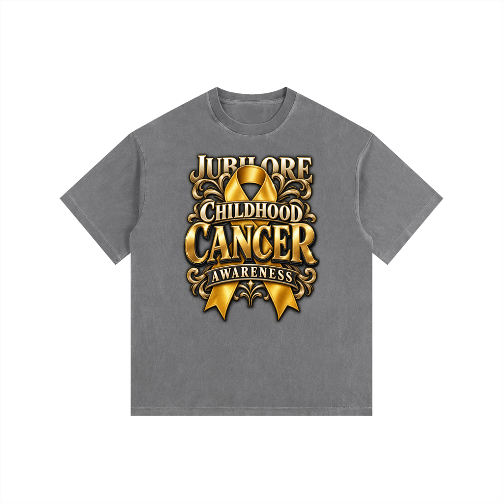 Jubilore "CC" Vintage Washed Oversized Cotton T-Shirt