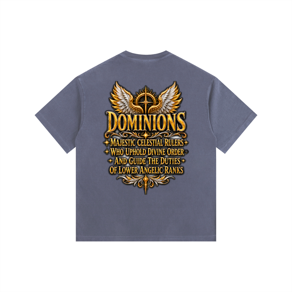 Jubilore "Dominions" Vintage Washed Oversized Cotton T-Shirt