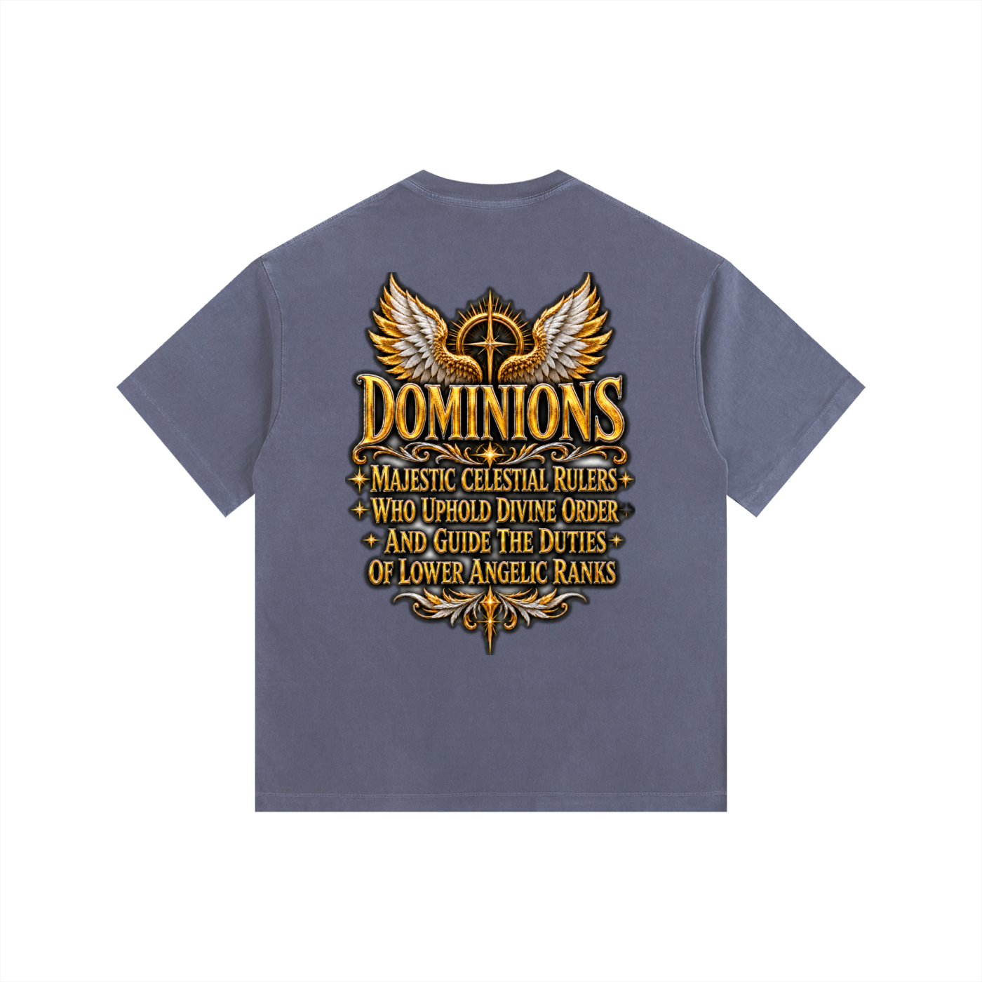 Jubilore "Dominions" Vintage Washed Oversized Cotton T-Shirt