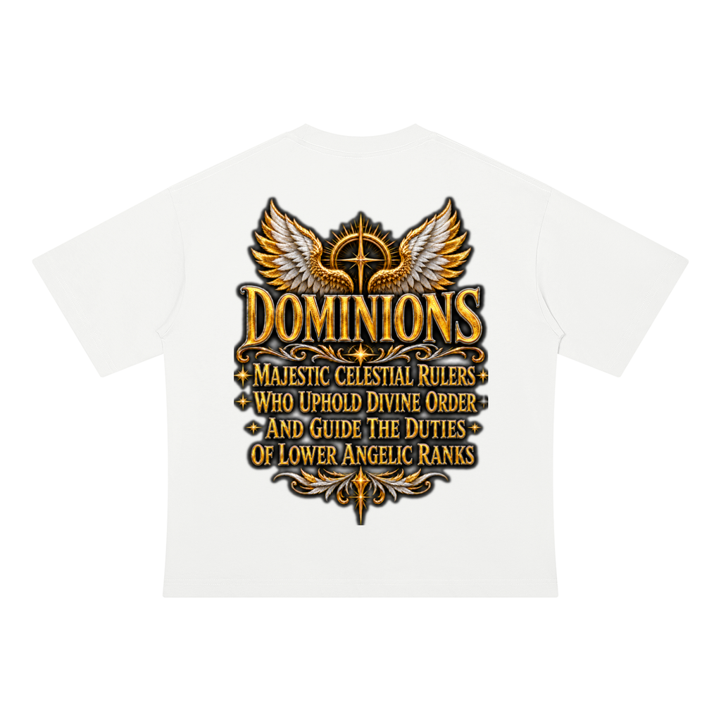 Jubilore "Dominions" Unisex Drop Shoulder Cotton T-Shirt
