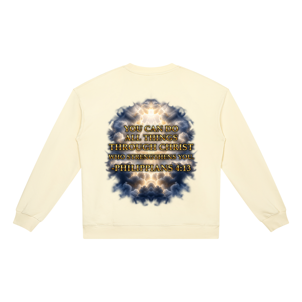 Jubilore "Christ Saves" Unisex Heavyweight Crewneck Sweatshirt