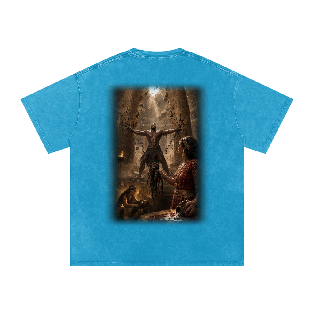Jubilore “Samson” Snow Washed Oversized Cotton T-Shirt