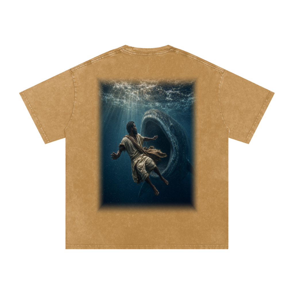 Jubilore "Jonah" Snow Washed Oversized Cotton T-Shirt
