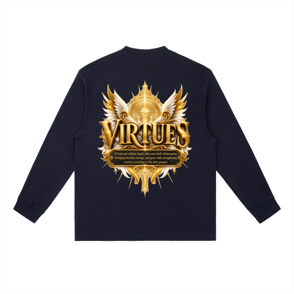 Jubilore "Virtues" Essential Crewneck Long-Sleeve T-Shirt