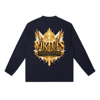 Jubilore "Virtues" Essential Crewneck Long-Sleeve T-Shirt
