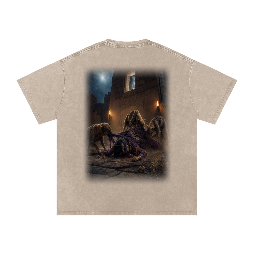 Jubilore “Jezebel” Snow Washed Oversized Cotton T-Shirt