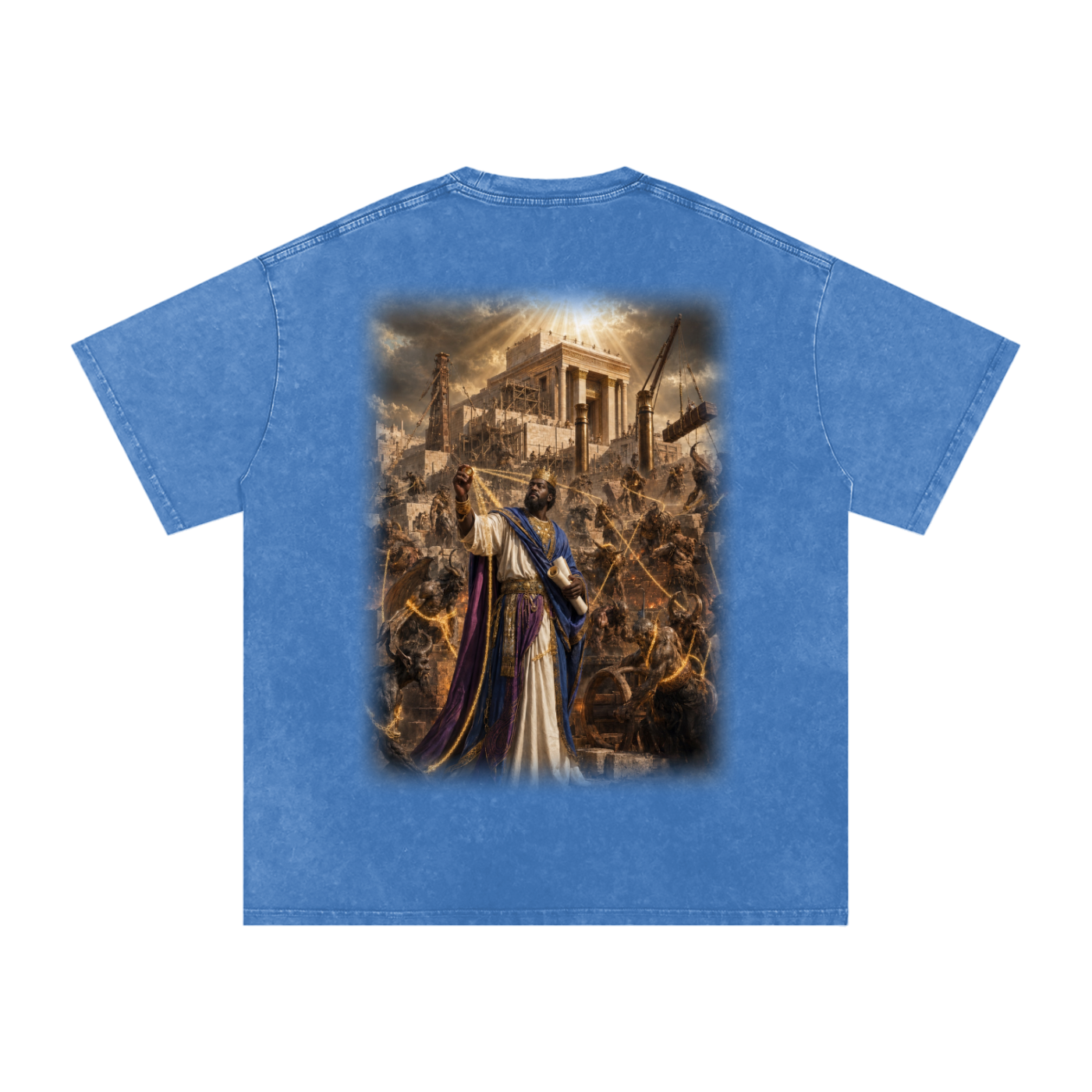 Jubilore “Solomon” Snow Washed Oversized Cotton T-Shirt