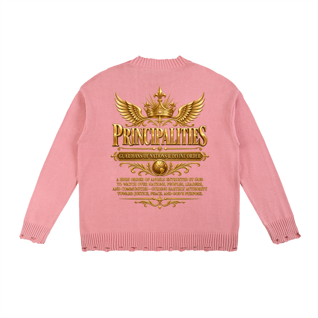 Jubilore "Principalities" Vintage Washed Hand-Frayed Sweater