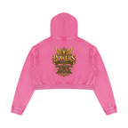 Jubiloré "Powers" Women’s Mineral Washed Crop Hoodie