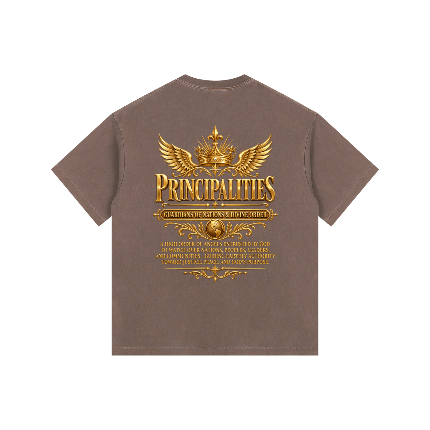 Jubilore "Principalities" Vintage Washed Oversized Cotton T-Shirt