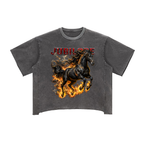 Jubilore Darkhorse Raw Edge Snow Washed Boxy T-Shirt
