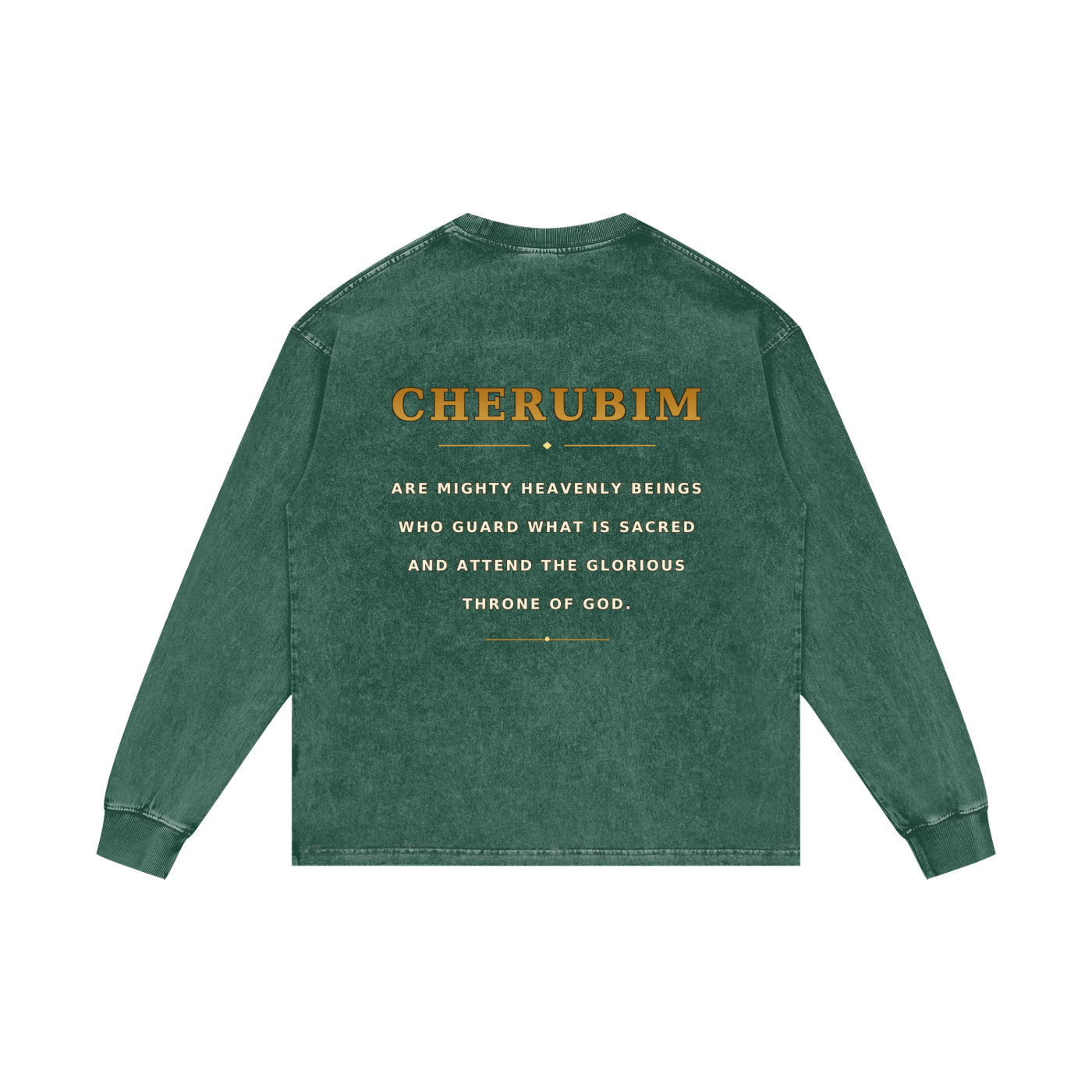 Jubilore Cherubim Acid Wash Oversize Long Sleeve T-Shirt