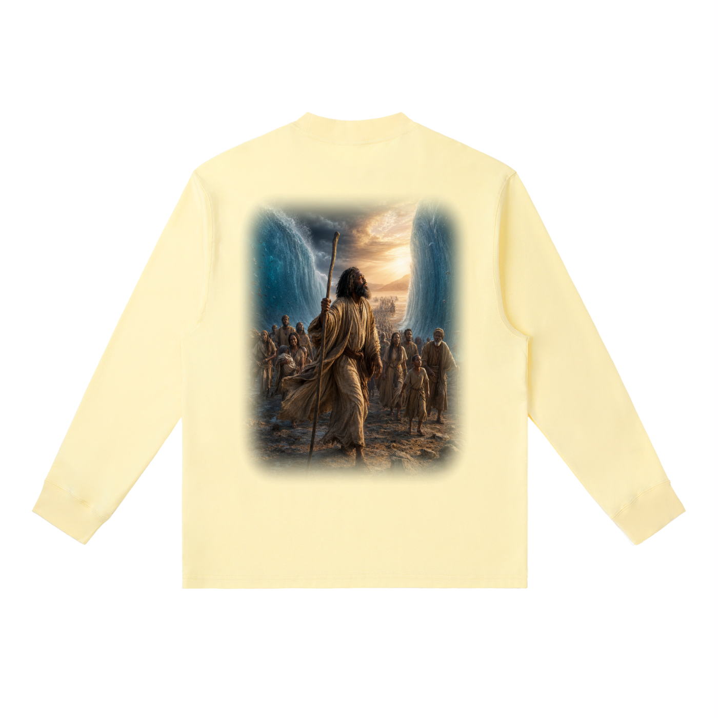 Jubilore “Moses” Essential Crewneck Long-Sleeve T-Shirt