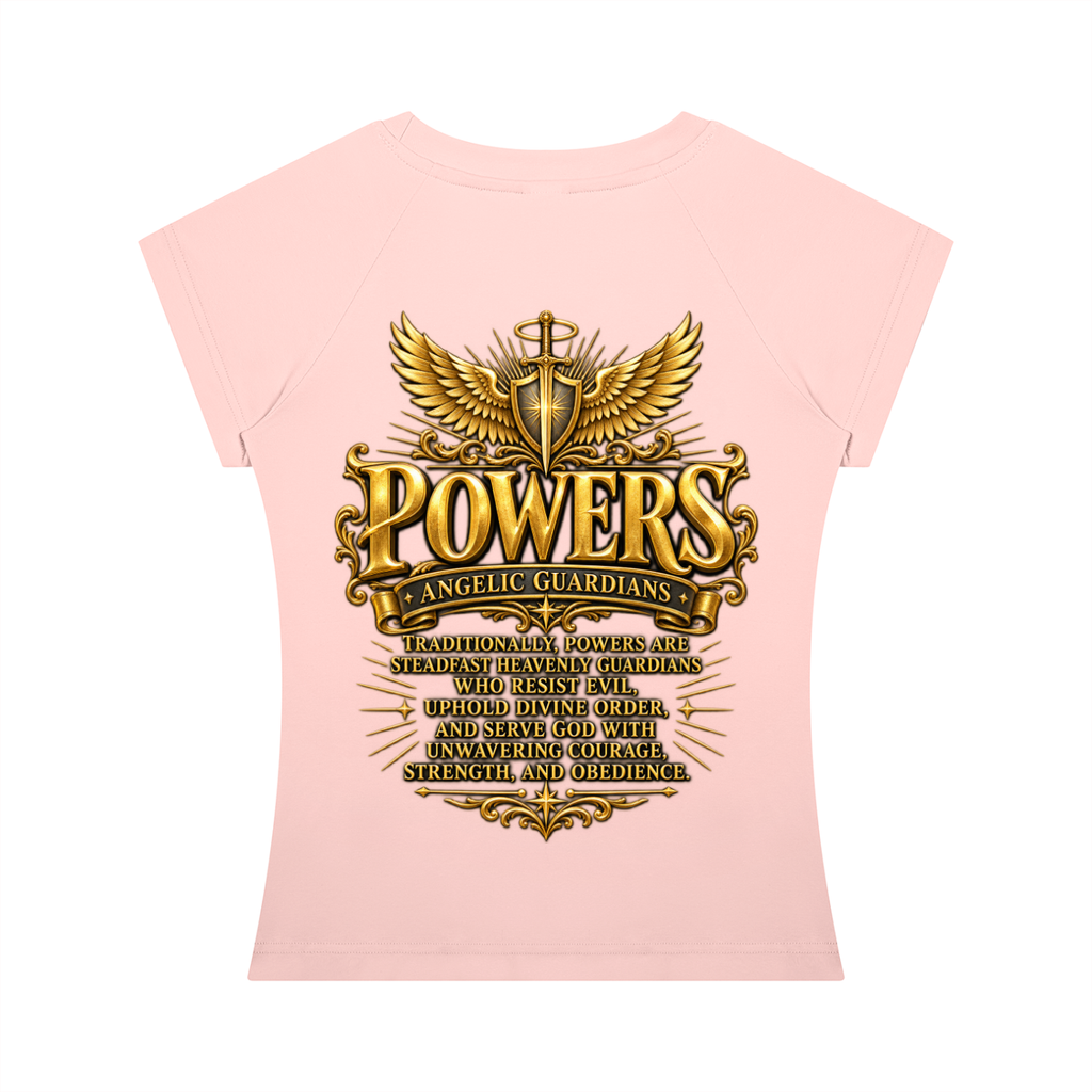 Jubiloré "Powers" Women’s Slim Raglan T-Shirt