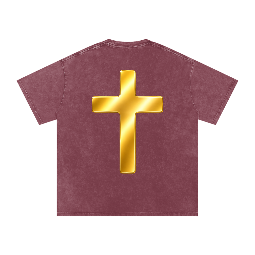 Jubilore "Shroud of Turin" Snow Washed Oversized Cotton T-Shirt