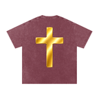 Jubilore "Shroud of Turin" Snow Washed Oversized Cotton T-Shirt