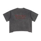 Jubilore Darkhorse Raw Edge Snow Washed Boxy T-Shirt