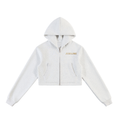 Jubiloré Essential Cropped Zip-Up Hoodie