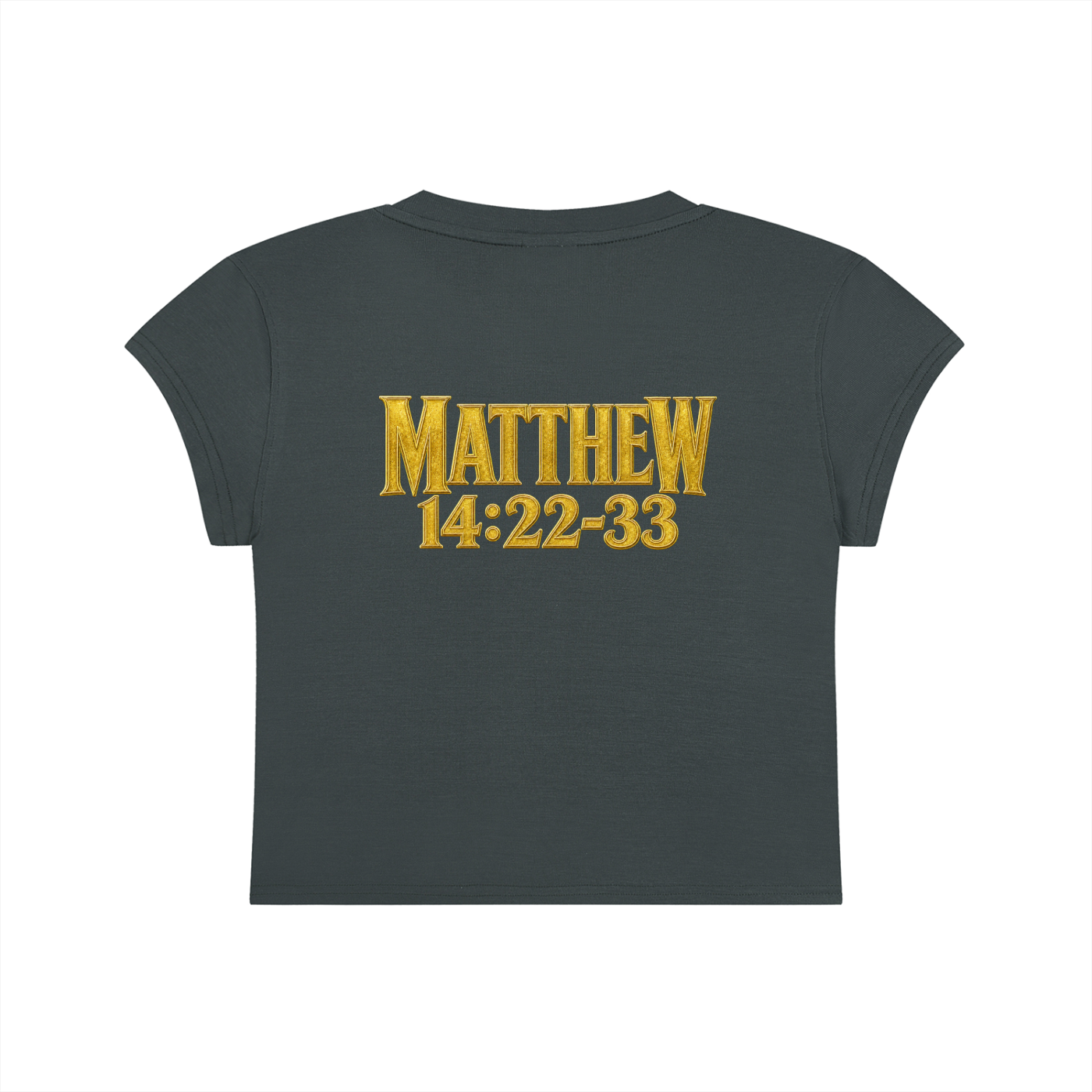 Jubiloré "Jesus Walks On Water" Women's Slim-Fit Cropped T-Shirt