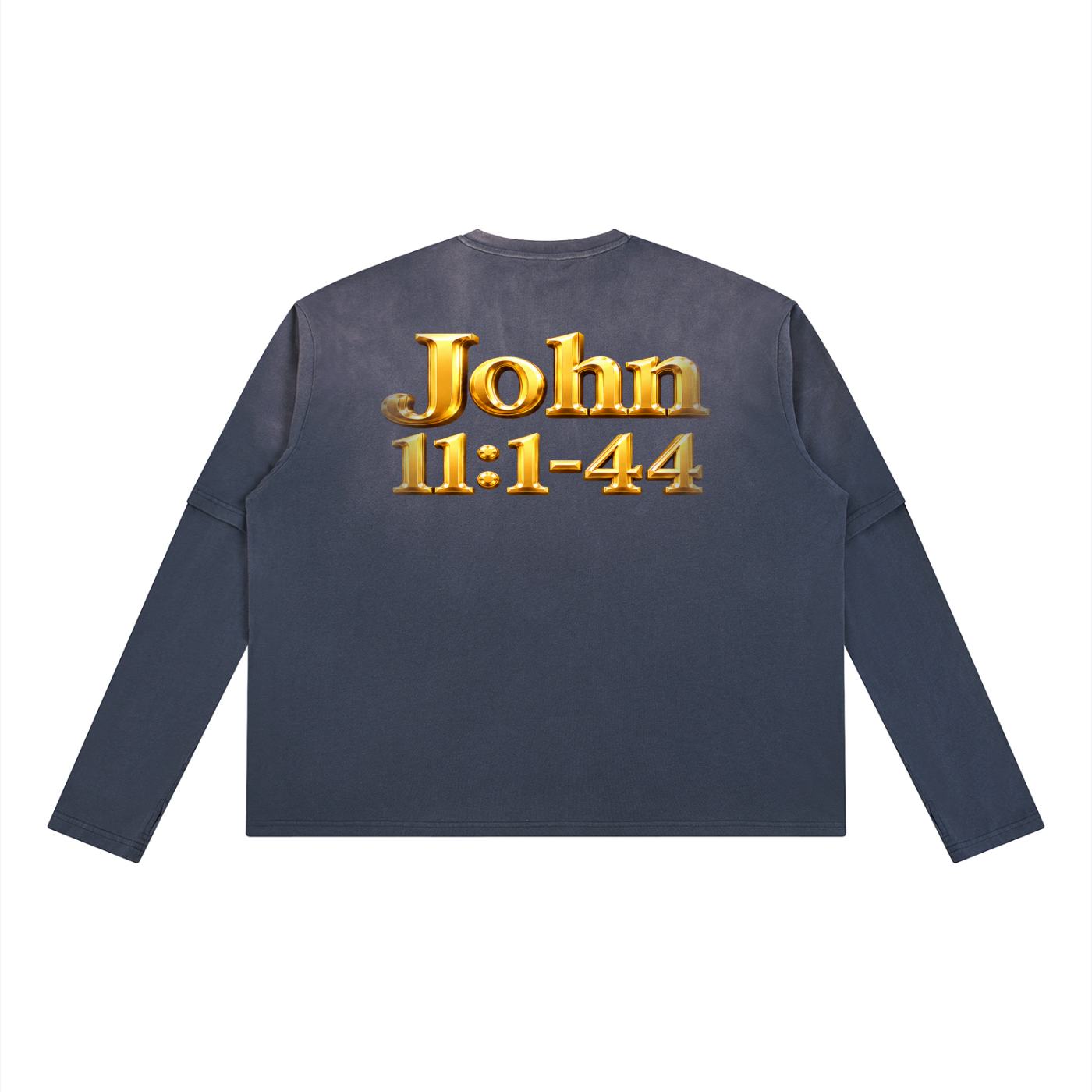 Jubilore "Jesus Resurrects Lazarus" Unisex Vintage Wash Layered T-Shirt