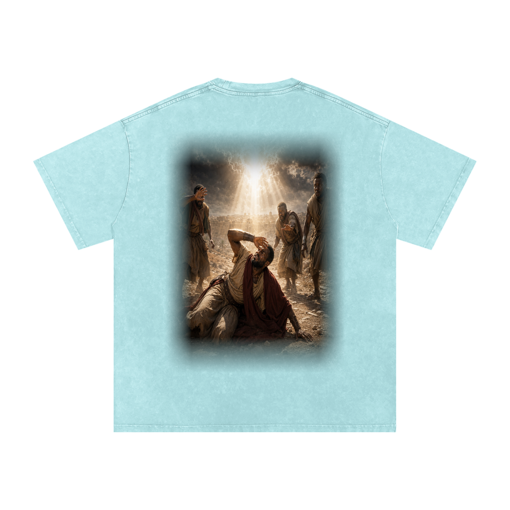 Jubilore “Paul” Snow Washed Oversized Cotton T-Shirt