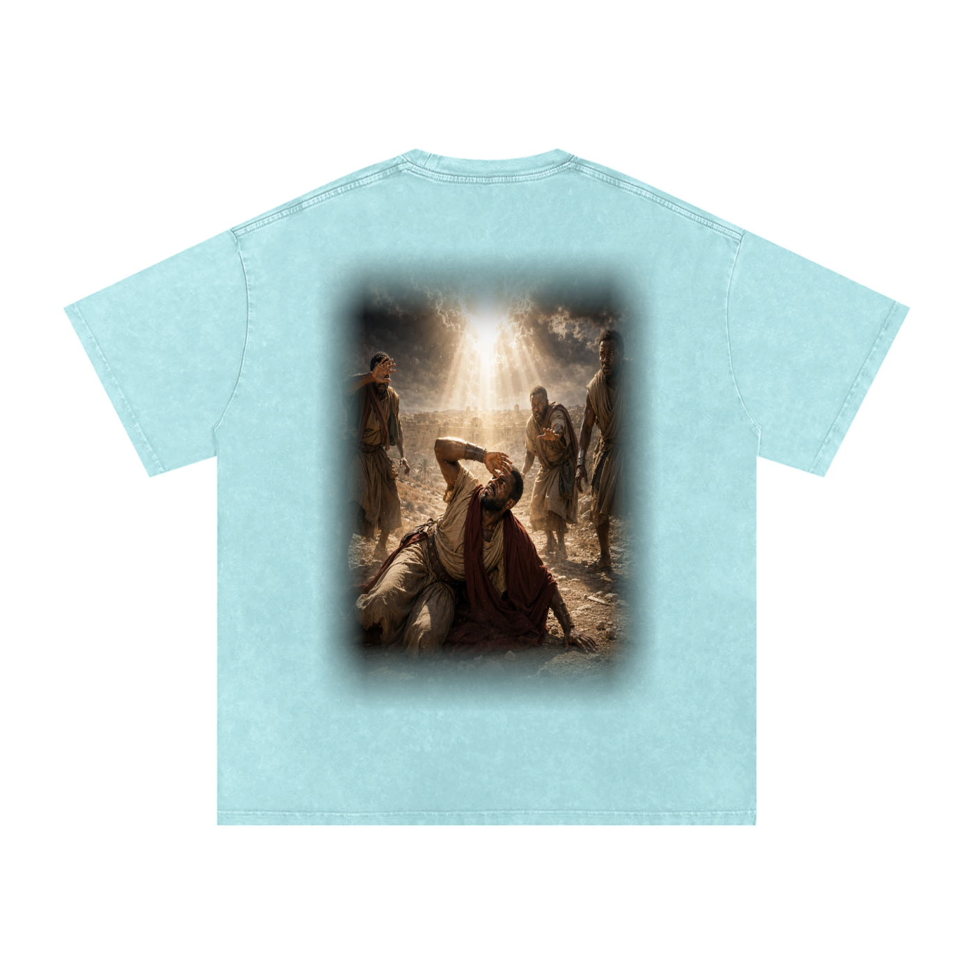 Jubilore “Paul” Snow Washed Oversized Cotton T-Shirt