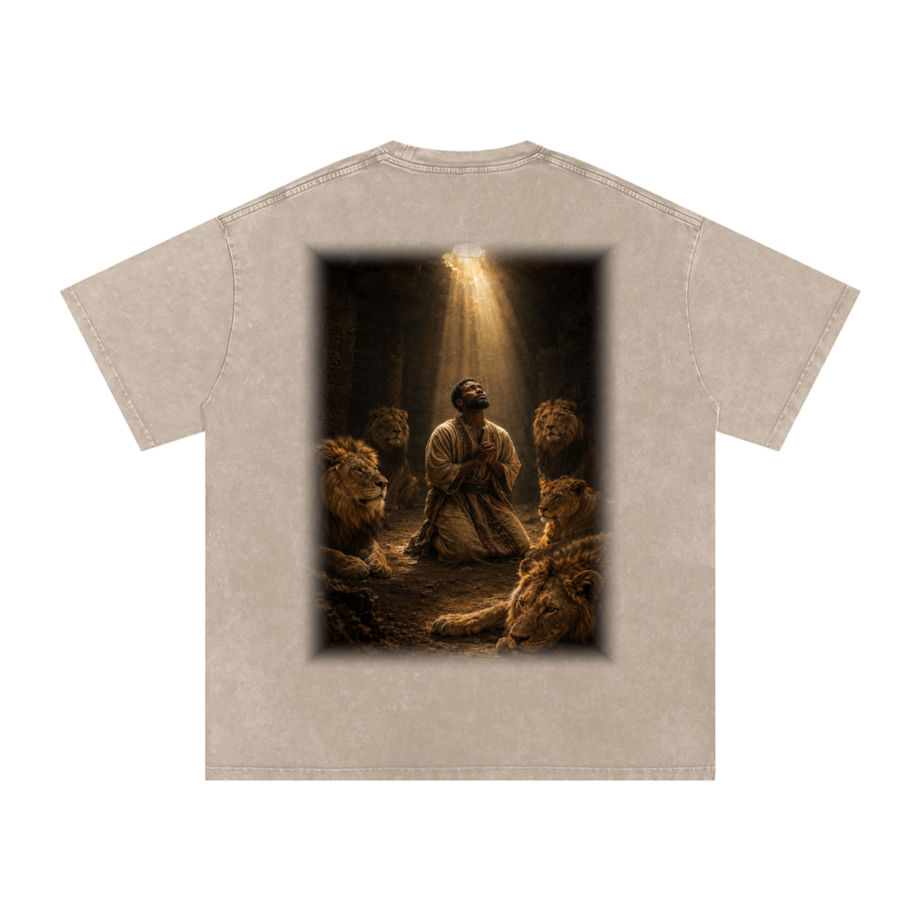 Jubilore "Daniel" Snow Washed Oversized Cotton T-Shirt