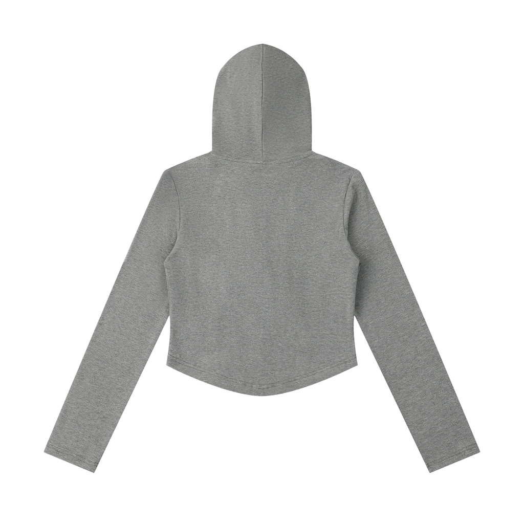 Jubiloré Women's Slim Cropped Full Zip Hoodie