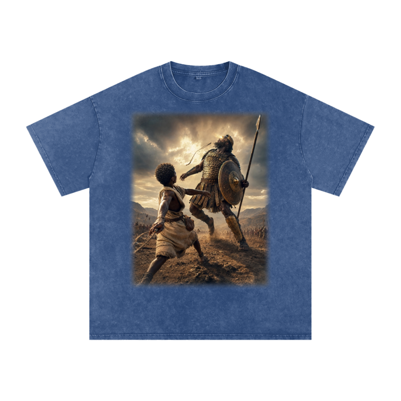 Jubilore “David” Snow Washed Oversized Cotton T-Shirt