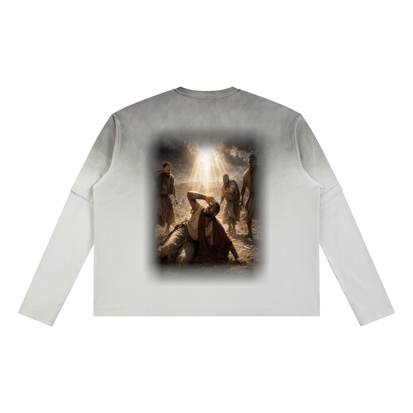 Jubilore “Paul” Unisex Vintage Wash Layered T-Shirt